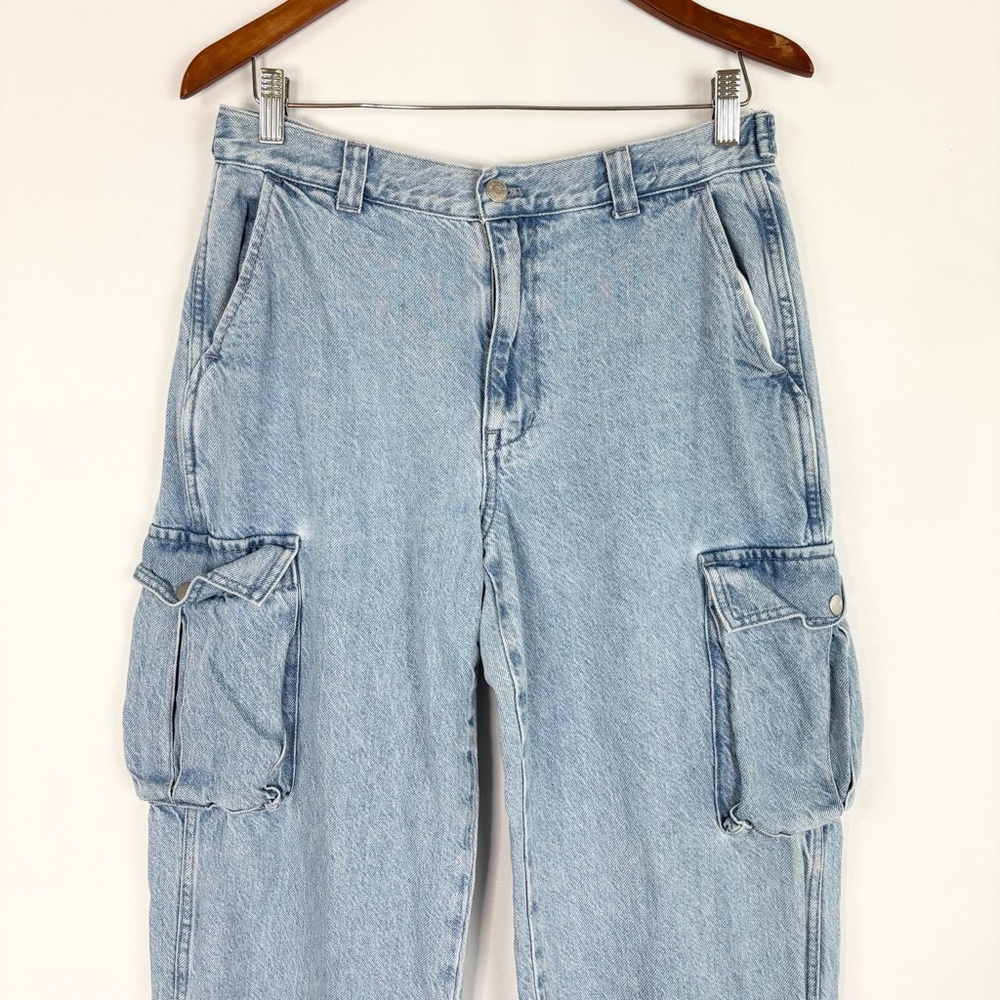 Madewell Low Slung Straight Cargo Jeans in Coleman Wash Size 28 - Picture 2 of 9